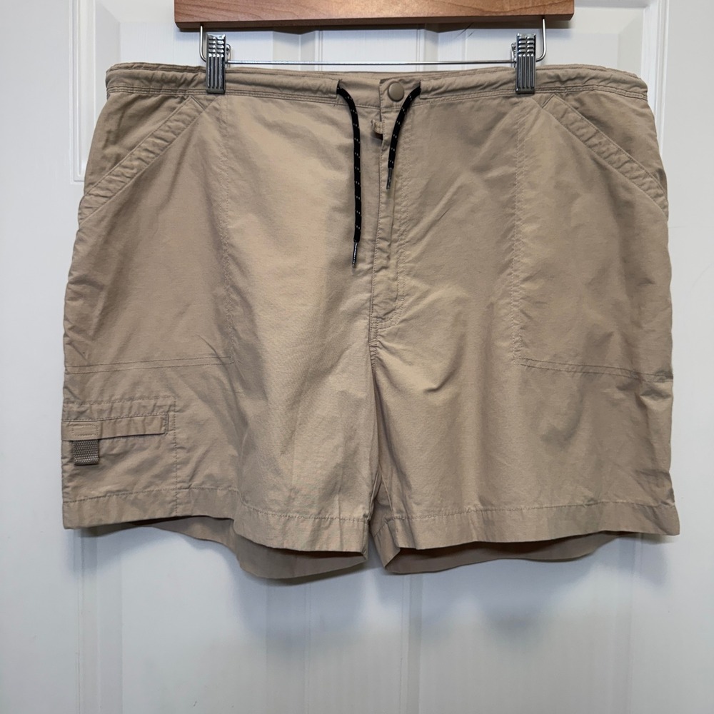 Alpine Design Womens Shorts XL Tan Cargo Hiking Utility Gorpcore Outdoor Granola